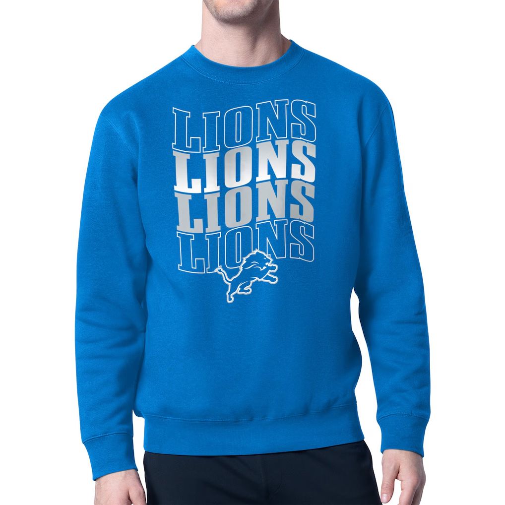 Men 2026 NFL Detroit Lions blue Hoodie hooded style 01->detroit lions->NFL Jersey